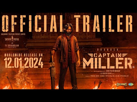 Captain Miller (Hindi) Official Trailer | Dhanush | Shivarajkumar | Arun Matheswaran | GV Prakash